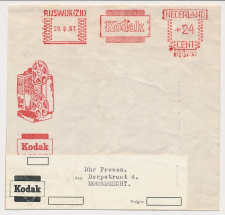 Illustrated meter address label Netherlands 1963