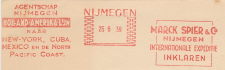Meter card Netherlands 1939
