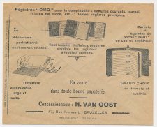 Postal cheque cover Belgium ( 1932 )