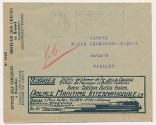 Postal cheque cover Belgium 1938