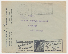 Postal cheque cover Belgium 1935