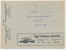 Postal cheque cover Belgium 1937