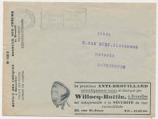 Postal cheque cover Belgium 1937