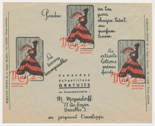Postal cheque cover Belgium 1937
