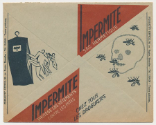 Postal cheque cover Belgium 1938