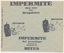Postal cheque cover Belgium 1936