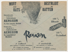 Postal cheque cover Belgium 1935