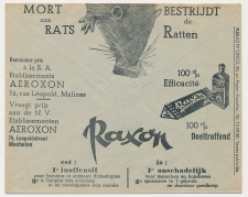 Postal cheque cover Belgium 1936