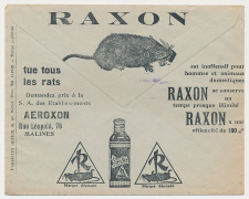 Postal cheque cover Belgium 1934