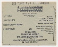 Postal cheque cover Belgium 1936
