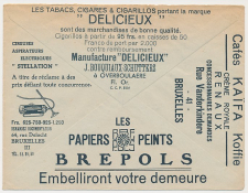 Postal cheque cover Belgium 1936