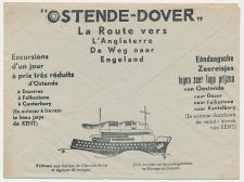 Postal cheque cover Belgium 1938