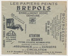 Postal cheque cover Belgium 1936