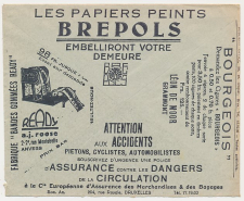 Postal cheque cover Belgium 1936