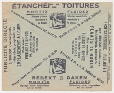 Postal cheque cover Belgium 1936