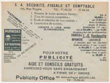 Postal cheque cover Belgium ( 1936 )