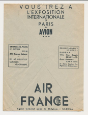 Postal cheque cover Belgium 1937
