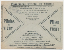 Postal cheque cover Belgium 1937