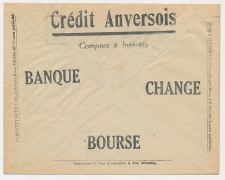 Postal cheque cover Belgium ( 1930 )