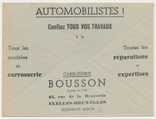 Postal cheque cover Belgium 1938