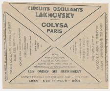 Postal cheque cover Belgium 1932
