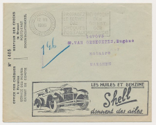 Postal cheque cover Belgium 1935