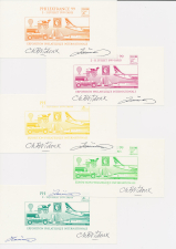 PHILEX FRANCE 1999 - 9 x Design signed by engraver