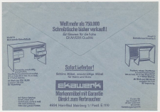 Postal cheque cover Germany ( 1972 )