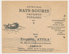 Postal cheque cover France 1935