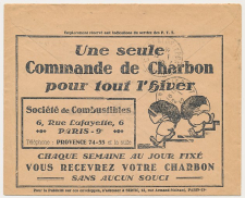 Postal cheque cover France 1932