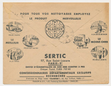 Postal cheque cover France 1936