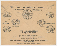Postal cheque cover France ( 1935 )