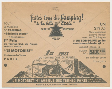 Postal cheque cover France 1937