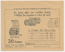 Postal cheque cover France 1929