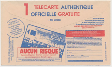 Postal cheque cover France 1990