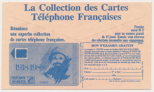 Postal cheque cover France 1991