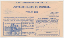 Postal cheque cover France 1990