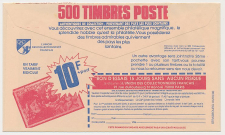 Postal cheque cover France 1990