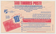 Postal cheque cover France 1990