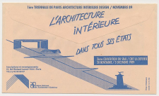 Postal cheque cover France 1989