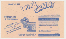 Postal cheque cover France 1991
