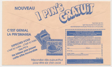 Postal cheque cover France 1991
