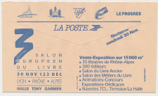 Postal cheque cover France 1990
