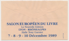 Postal cheque cover France 1989
