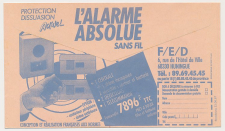 Postal cheque cover France 1987