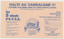 Postal cheque cover France 1990