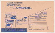 Postal cheque cover France 1988