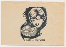 Postal cheque cover France 1967