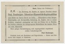 Postal stationery Switzerland 1908