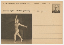 Postal stationery Czechoslovakia 1955